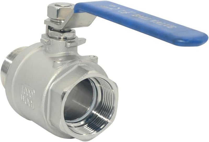 DAN SPEED 1-1/2 Inch Male x Female NPT Ball Valve S304 Stainless Steel,Full Port Heavy Duty for Water, Oil, and Gas,1000WOG (1-1/2 inch) - Image 5